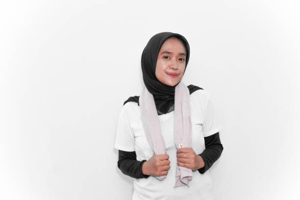 istock Warm-up exercises performed by women wearing hijabs 2181448947