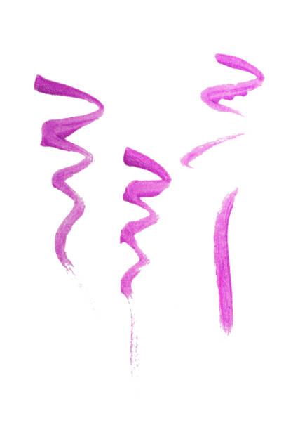 istock Purple color lip gloss with glitter paint on background 2181451400