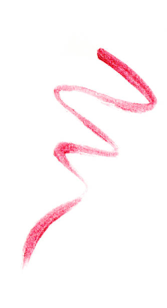 istock Pink lip gross brush stroke on white background 2181451424