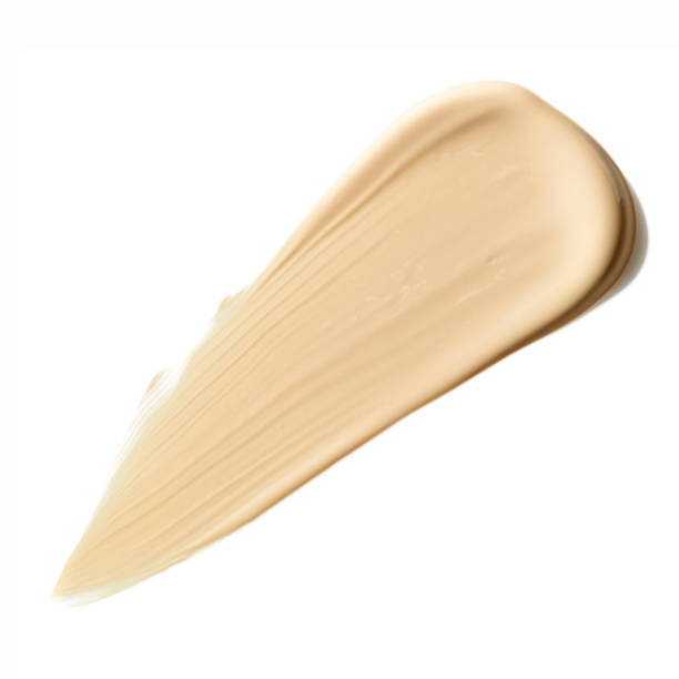 istock Smudged Make up base foundation paint on background 2181451837