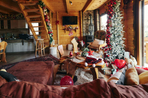 istock Living room on Christmas day! 2181455184