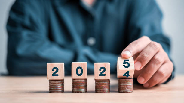 istock Countdown to 2025. Loading year from 2024 to 2025. New year start concept. 2181456366