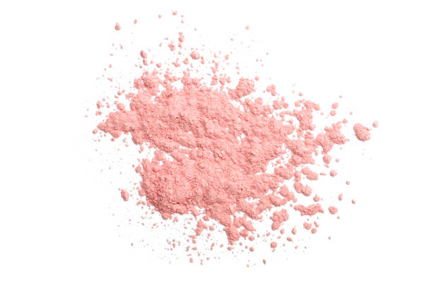 istock Pink color Foundation powder makeup on background 2181459298