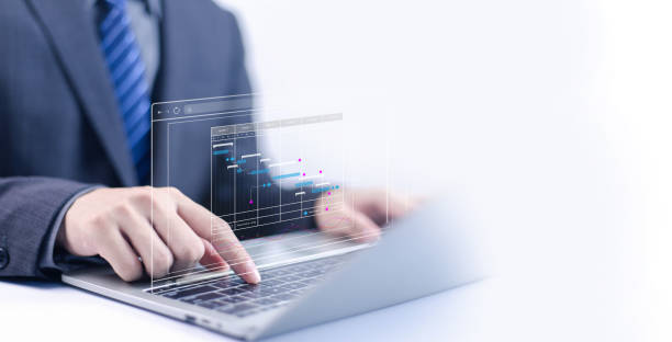 istock Business planning calendar schedule concept. Businessman using pen to write on calendar on virtual screen. Organize schedule and important dates. Work time management. 2181459564