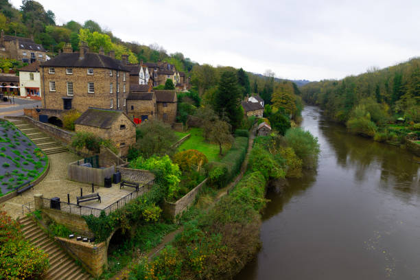 Iron Bridge is a riverside village, located on the bank of the River Severn, at the heart of the Ironbridge Gorge, in Shropshire.