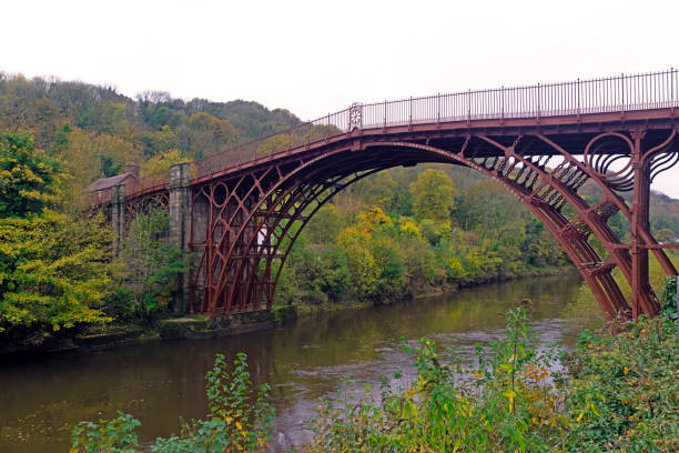 istock Wistful autumnal melancholy, by the Iron Bridge. 2181466235