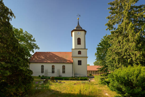 istock Listed village church Wustermark, view from the north 2181467155