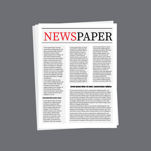 istock Newspaper article layout. Print media vector. Headline publication design. News page concept. 2181469367
