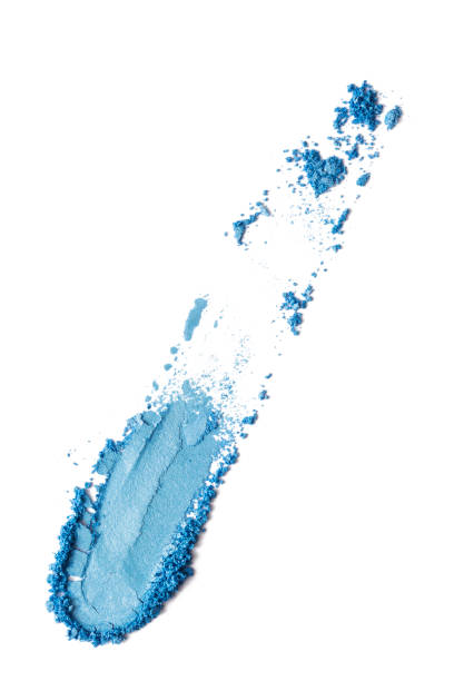 istock Blue color Face make up powder on background 2181471117