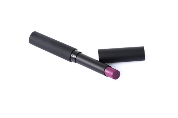 istock Purple color lipstick in container on background 2181473188