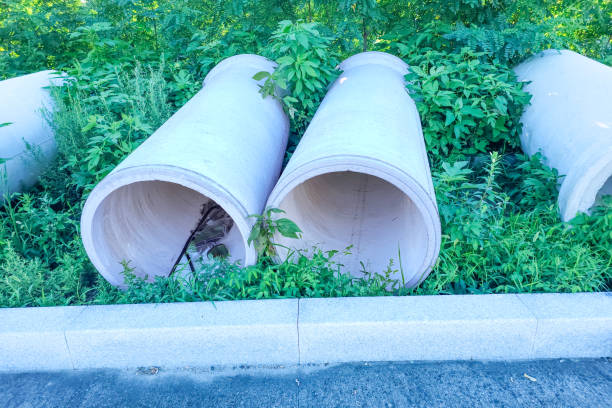 concrete culverts used to make roads