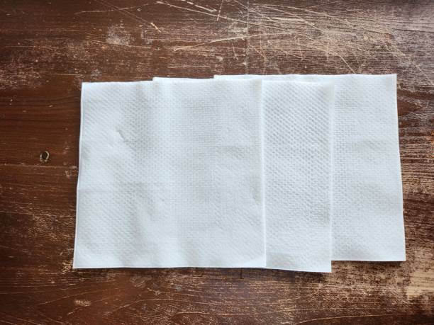 istock Tissue paper on wood background 2181476233