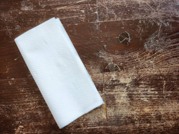 istock Tissue paper on wood background 2181476241