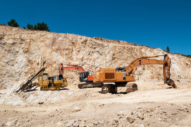 istock Digging up quartz. The power of heavy machinery 2181476426