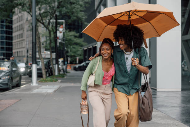 Two friends in New York City
