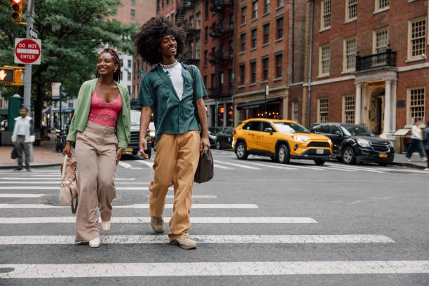 istock Two friends in New York City 2181482159