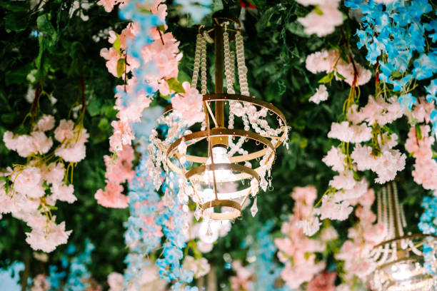 istock Elegant wedding floral decorations featuring delicate blooms arranged beautifully 2181482657