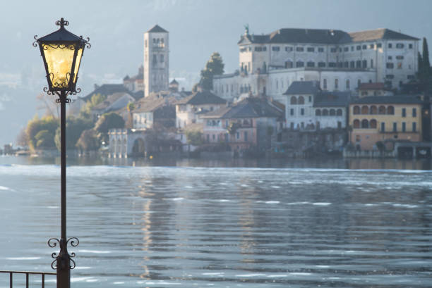 In Orta lake, in Piedmont, there's a small beautiful island, where there is an ancient convent and a wonderful church.