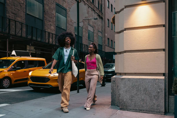 istock Two friends in New York City 2181483401