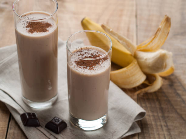 istock Chocolate and banana smoothie 2181484601