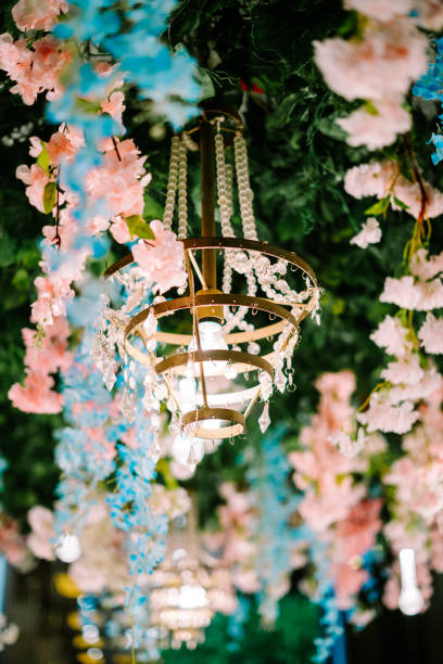 istock Elegant wedding floral decorations featuring delicate blooms arranged beautifully 2181485619