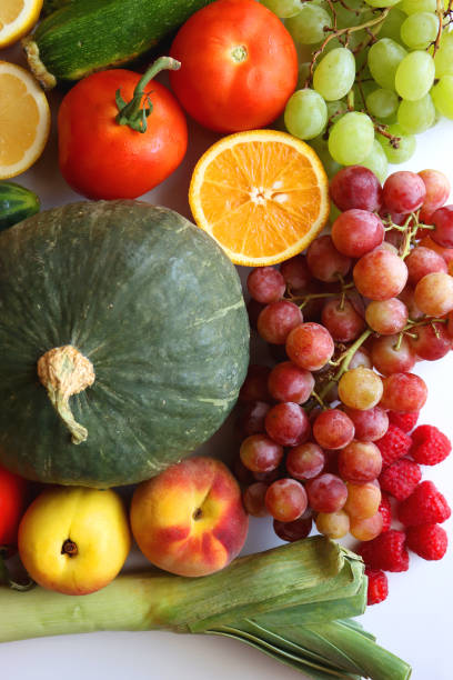 istock Healthy Produce On White Background 2181494964
