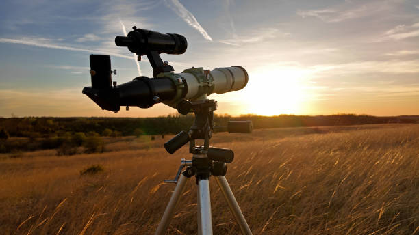 istock Telescope with special solar filter for observing the Sun. 2181495012