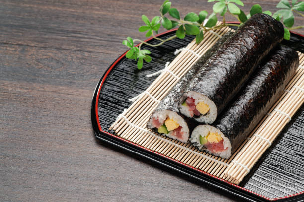 istock Eho-maki are thick sushi rolls 2181498719