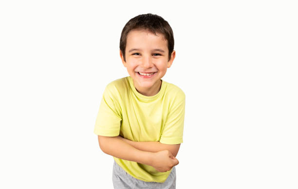 istock smiling child with yellow t-shirt 2181504436