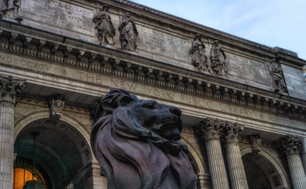 istock Lion Statue, New York Public Library, Main Branch, NYC 2181505771
