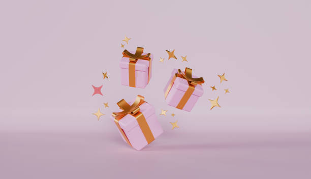 istock Pink gift box with a blink, perfect for a birthday or Valentine's Day celebration 2181512886