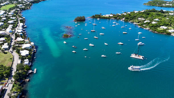 istock Aerial View of Bermuda Harbour Rd 2181520460