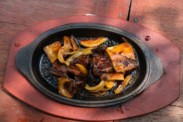 istock Iga bakar or Marinated grilled beef short ribs,served in hot plate 2181528986