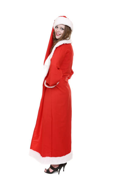 Young girl with Santa hat