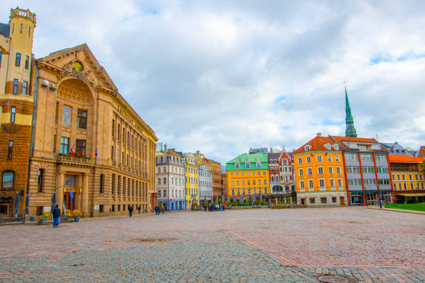 Old town center of Riga, Latvia.