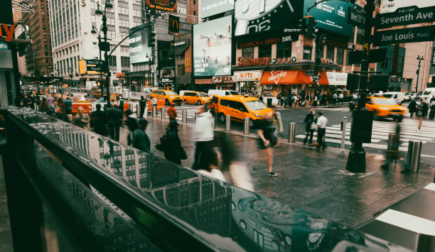 istock Cinematic view on New York 7th Avenue 2181540000