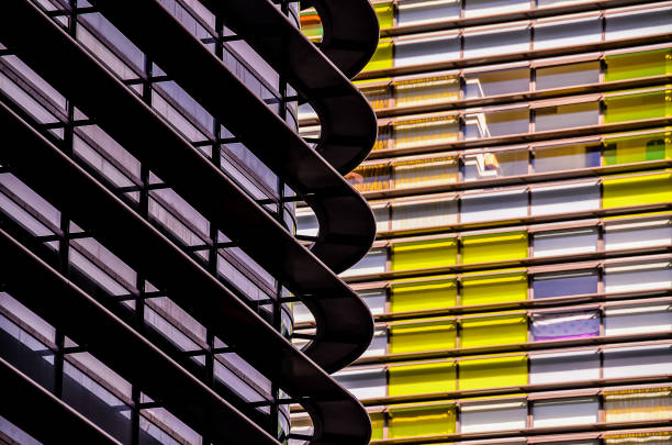 istock A building with a yellow facade and a black facade 2181550380