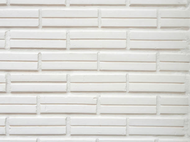istock Charming Views of an Old Brick Wall Coated in White Paint 2181550974