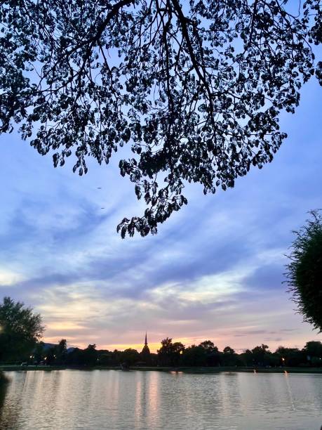 istock Thailand - Sukhothai- sunset in the historical park 2181551017
