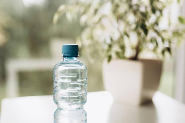 istock plastic bottle with water on the background of indoor plants 2181559628