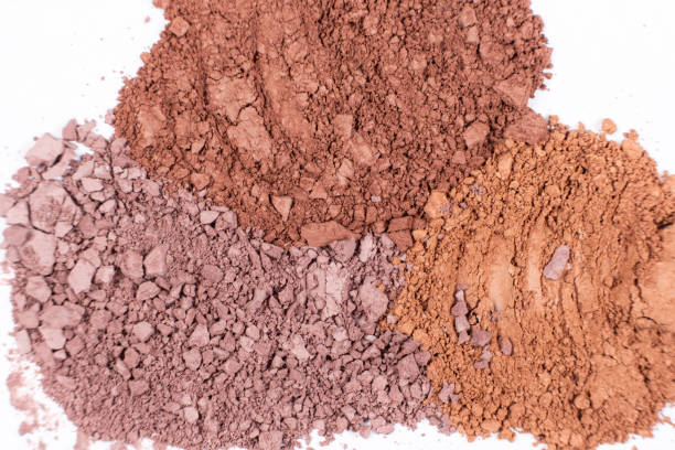 istock Macro texture of different shades of eyeshadow top view 2181561672