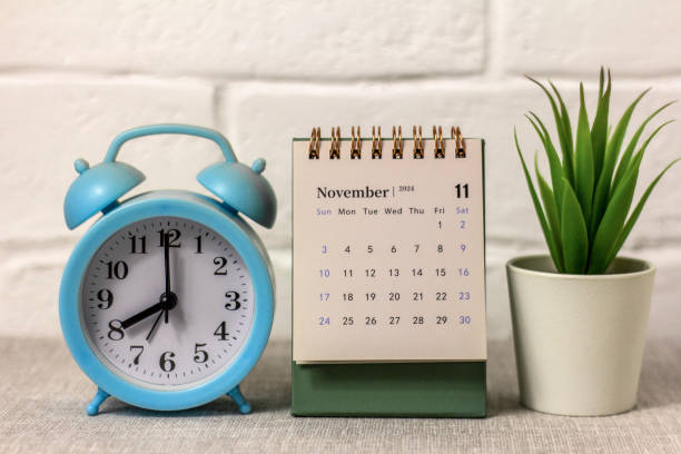 istock Monthly calendar for November 2024 on your desktop. 2181565908