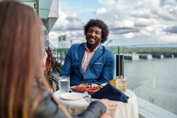 istock Handsome multiracial man on a date with his girlfriend 2181566935