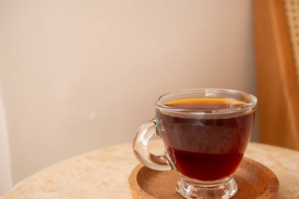 istock Filter coffee in a rimmed glass in  under the sun 2181567467
