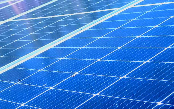 istock Solar panel installation for solar energy powering electric pumps to irrigation to agricultural field in rural area of India 2181568176