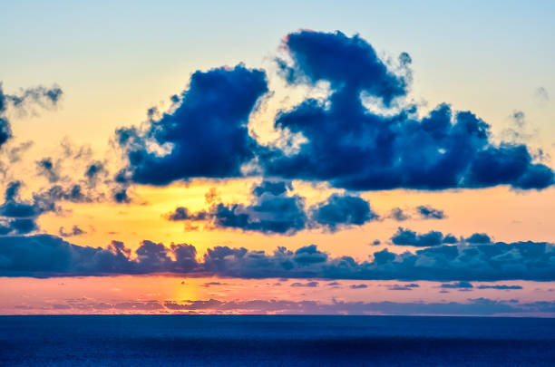 istock A beautiful blue sky with a large cloud in the middle 2181568598