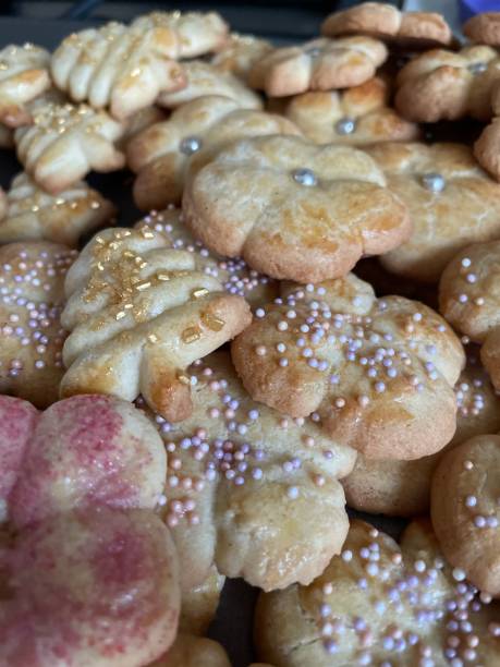 istock Festive stack of homemade Christmas cookies 2181570548