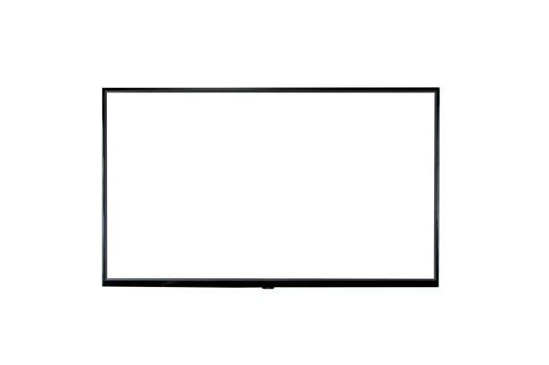 istock TV hanging on the wall isolated on white background 2181579650