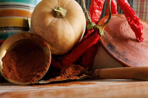 istock A vibrant array of colorful culinary ingredients displayed beautifully on a rustic table surface 2181582991