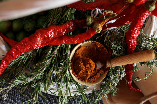 istock Vibrant Spices and Fresh Herbs on Display in a Beautiful Rustic Setting That Captivates All 2181583042